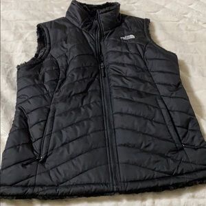 Reversible Fur lined north face coat